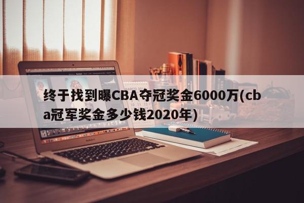 终于找到曝CBA夺冠奖金6000万(cba冠军奖金多少钱2020年)